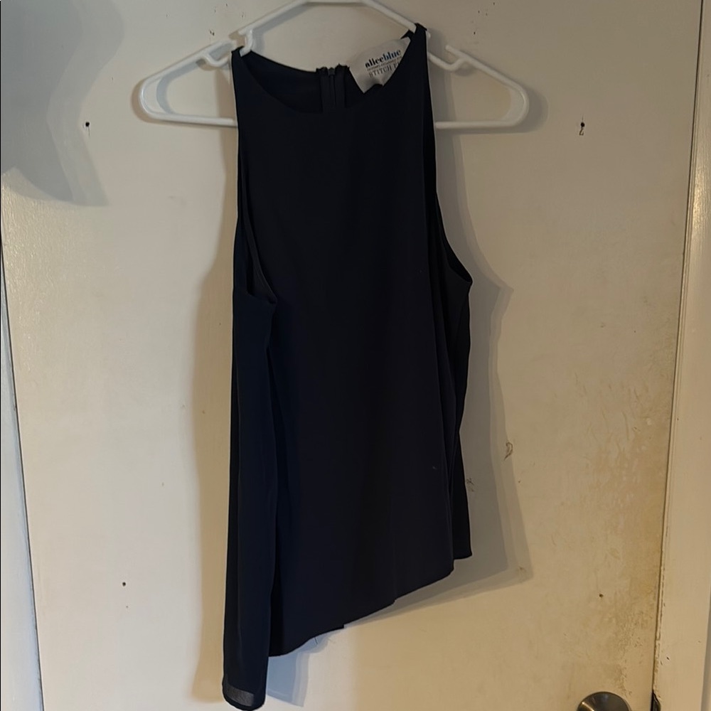 Alice + Olivia Black Sleeveless Top